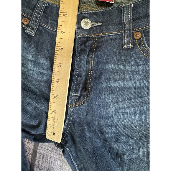 Lucky Brand Womens Zoe Boot Low Rise Jean Pants Flap Pockets Embroidered Size 12 - Picture 9 of 11